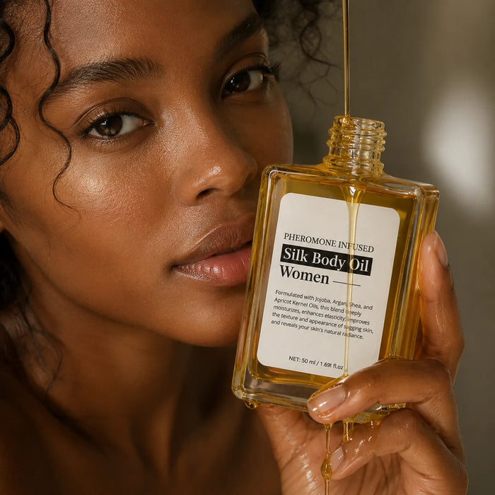 Zarnier Silk Body Oil formula in action — lightweight, fast-absorbing 7-oil blend